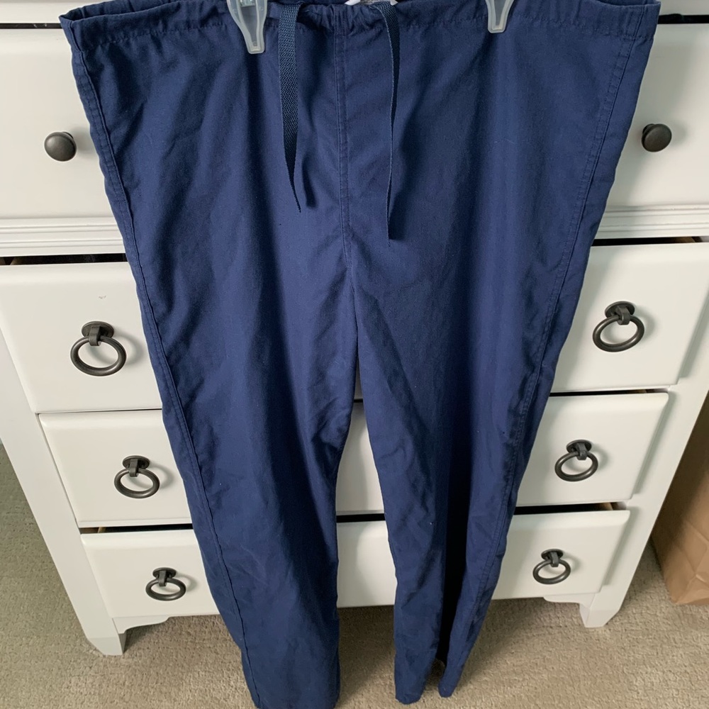Size medium tall landau navy scrub pants.